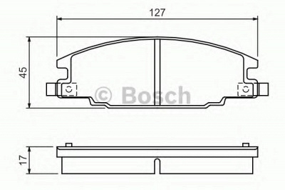 BOSCH 0986460960 -  Комплект тормозных колодок, дисковый тормоз
