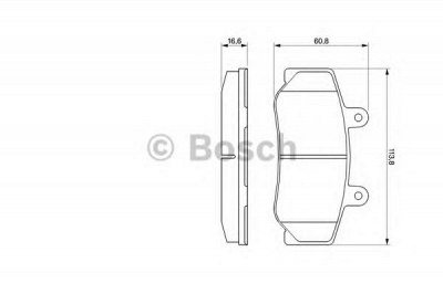 BOSCH 0986460961 -  Комплект тормозных колодок, дисковый тормоз