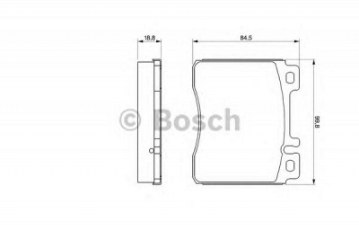 BOSCH 0986460976 -  Комплект тормозных колодок, дисковый тормоз