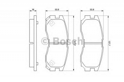 BOSCH 0986460979 -  Комплект тормозных колодок, дисковый тормоз