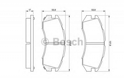 BOSCH 0986460984 -  Комплект тормозных колодок, дисковый тормоз