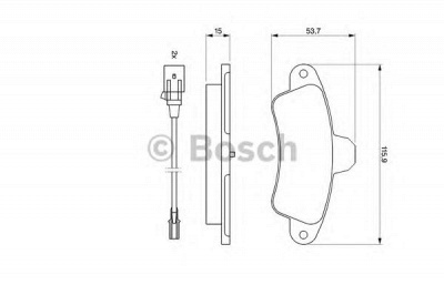 BOSCH 0986460991 -  Комплект тормозных колодок, дисковый тормоз
