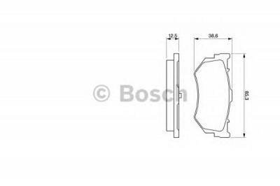 BOSCH 0986460992 -  Комплект тормозных колодок, дисковый тормоз
