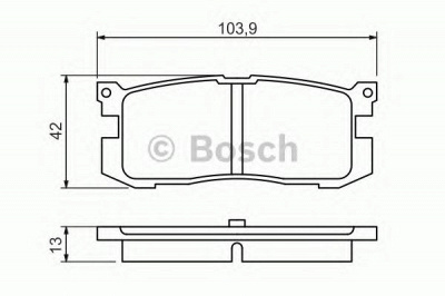 BOSCH 0986461138 -  Комплект тормозных колодок, дисковый тормоз