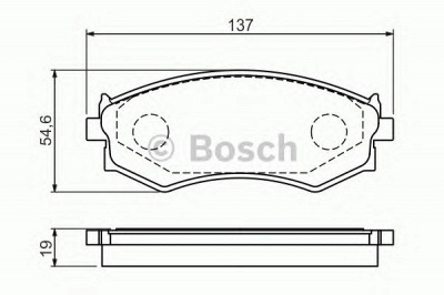 BOSCH 0986461139 -  Комплект тормозных колодок, дисковый тормоз