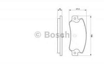 BOSCH 0986461770 -  Комплект тормозных колодок, дисковый тормоз