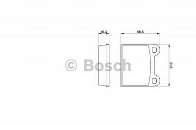 BOSCH 0986462282 -  Комплект тормозных колодок, дисковый тормоз
