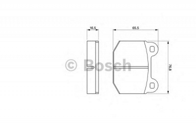 BOSCH 0986463232 -  Комплект тормозных колодок, дисковый тормоз