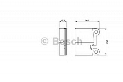 BOSCH 0986464671 -  Комплект тормозных колодок, дисковый тормоз