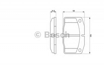 BOSCH 0986465141 -  Комплект тормозных колодок, дисковый тормоз