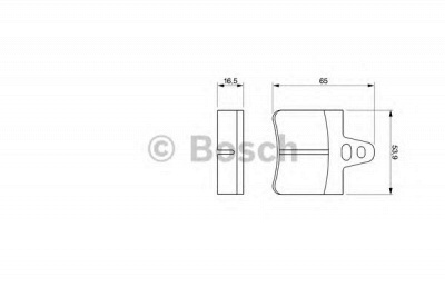BOSCH 0986465751 -  Комплект тормозных колодок, дисковый тормоз