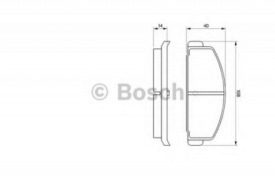 BOSCH 0986465931 -  Комплект тормозных колодок, дисковый тормоз