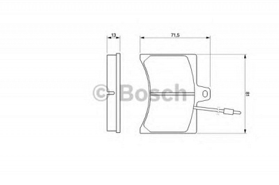 BOSCH 0986465941 -  Комплект тормозных колодок, дисковый тормоз