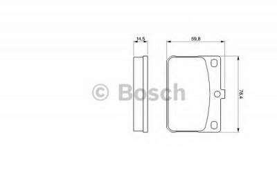 BOSCH 0986467031 -  Комплект тормозных колодок, дисковый тормоз