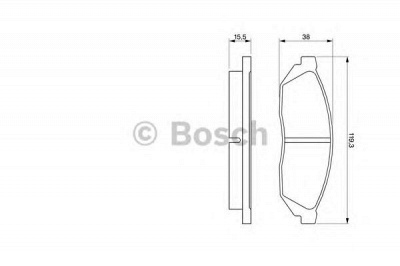 BOSCH 0986467311 -  Комплект тормозных колодок, дисковый тормоз