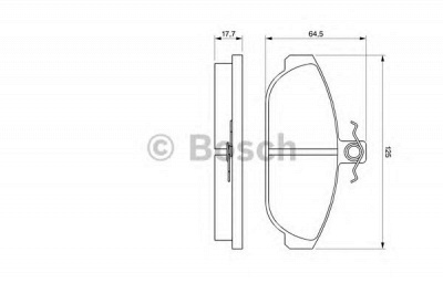 BOSCH 0986467400 -  Комплект тормозных колодок, дисковый тормоз