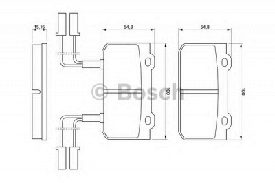 BOSCH 0986469441 -  Комплект тормозных колодок, дисковый тормоз