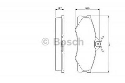 BOSCH 0986469790 -  Комплект тормозных колодок, дисковый тормоз
