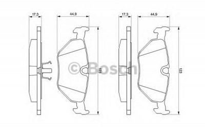 BOSCH 0986469960 -  Комплект тормозных колодок, дисковый тормоз