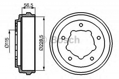 BOSCH 0986477028 -  Тормозной барабан