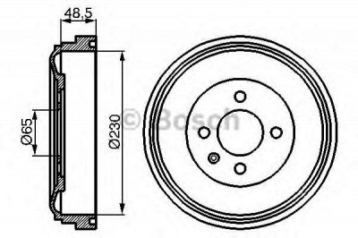 BOSCH 0986477036 - Тормозной барабан