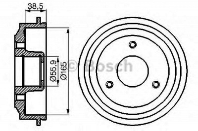 BOSCH 0986477066 -  Тормозной барабан