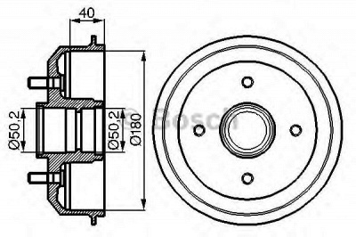 BOSCH 0986477099 -  Тормозной барабан