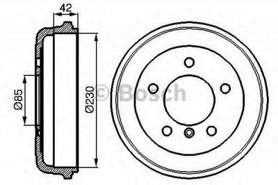 BOSCH 0986477101 -  Тормозной барабан