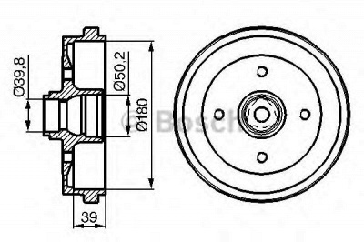 BOSCH 0986477111 -  Тормозной барабан