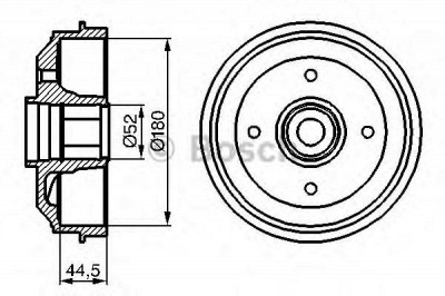 BOSCH 0986477113 -  Тормозной барабан