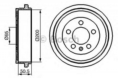 BOSCH 0986477133 -  Тормозной барабан