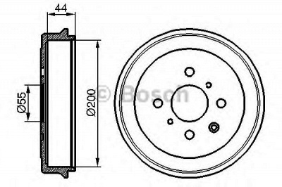 BOSCH 0986477148 -  Тормозной барабан
