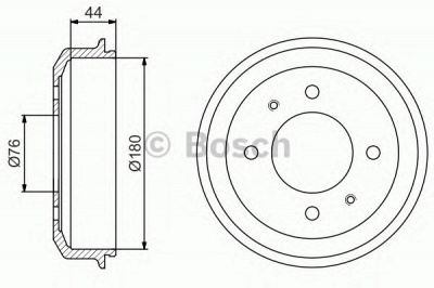 BOSCH 0986477182 -  Тормозной барабан