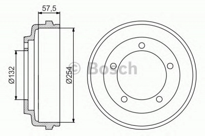 BOSCH 0986477204 -  Тормозной барабан