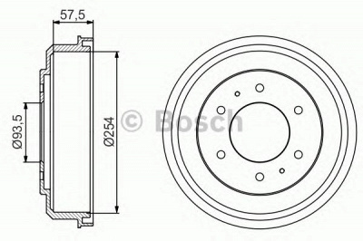 BOSCH 0986477220 -  Тормозной барабан