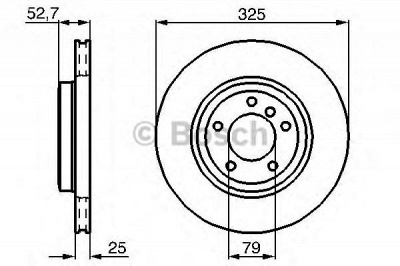 BOSCH 0986478012 -  Тормозной диск