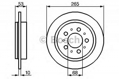 BOSCH 0986478042 -  Тормозной диск
