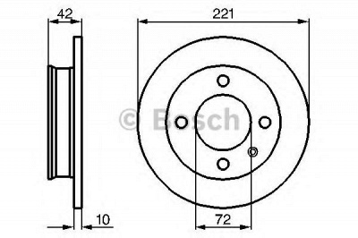 BOSCH 0986478068 - Тормозной диск