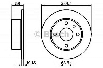 BOSCH 0986478072 - Тормозной диск