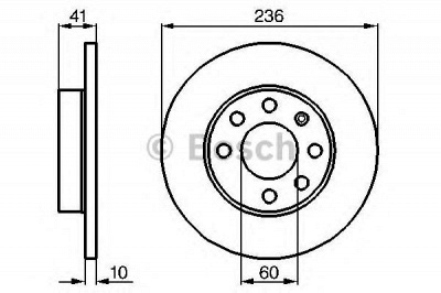 BOSCH 0986478080 -  Тормозной диск