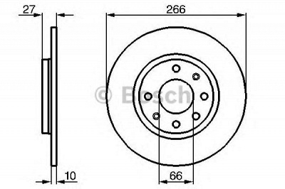 BOSCH 0986478090 - Тормозной диск