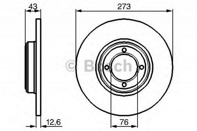 BOSCH 0986478091 - Тормозной диск