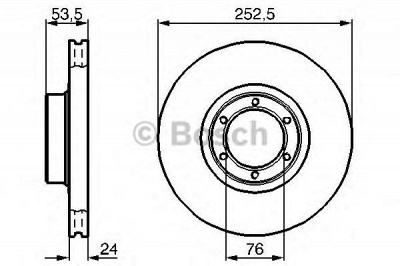 BOSCH 0986478113 -  Тормозной диск