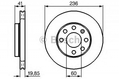 BOSCH 0986478192 -  Тормозной диск