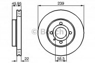 BOSCH 0986478228 -  Тормозной диск