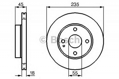 BOSCH 0986478241 -  Тормозной диск