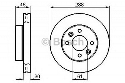 BOSCH 0986478275 -  Тормозной диск