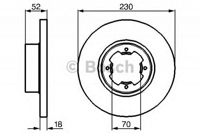 BOSCH 0986478285 -  Тормозной диск