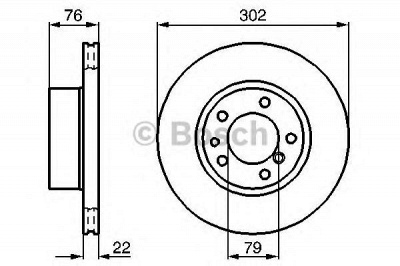 BOSCH 0986478318 -  Тормозной диск