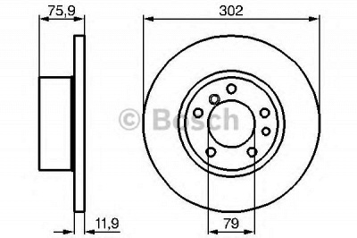 BOSCH 0986478319 -  Тормозной диск